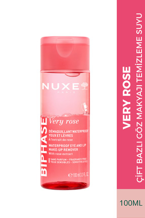 Nuxe Very Rose Çift Bazlı Göz Makyajı Temizleme Suyu 100 ML