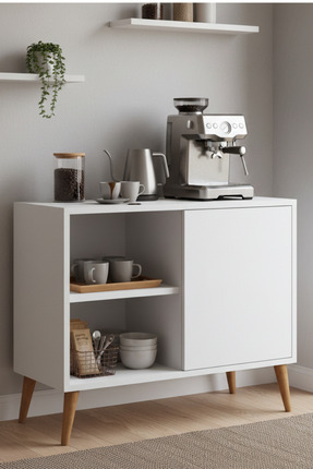 Monte Sehpa Luce Konsol Çok Amaçlı dolap Kahve köşesi