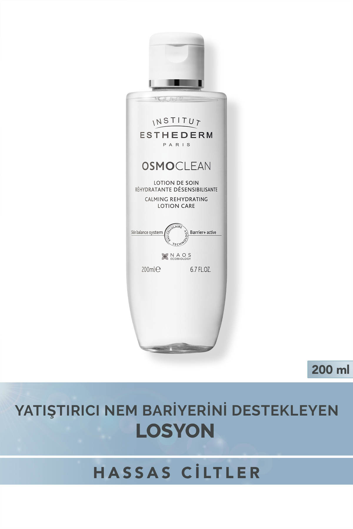 Institut Esthederm INSTITUT ESTHEDERM تونر پاک کننده عصرانه Osmoclean برای پوست حساس، لوسیون آرامش بخش، ۲۰۰ میلی لیتر — ۳۴۶۱۰۲۰۰۱۱۱۸۱