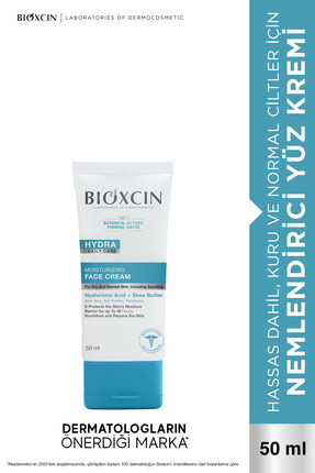 Bioxcin Hydra Normal ve Kuru Ciltler Nemlendirici Yüz Kremi 50 ml – Shea Yağı...