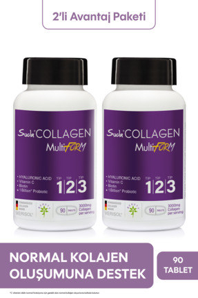 Suda Collagen Multiform Kolajen 90 Tablet 2'li Avantaj Paketi