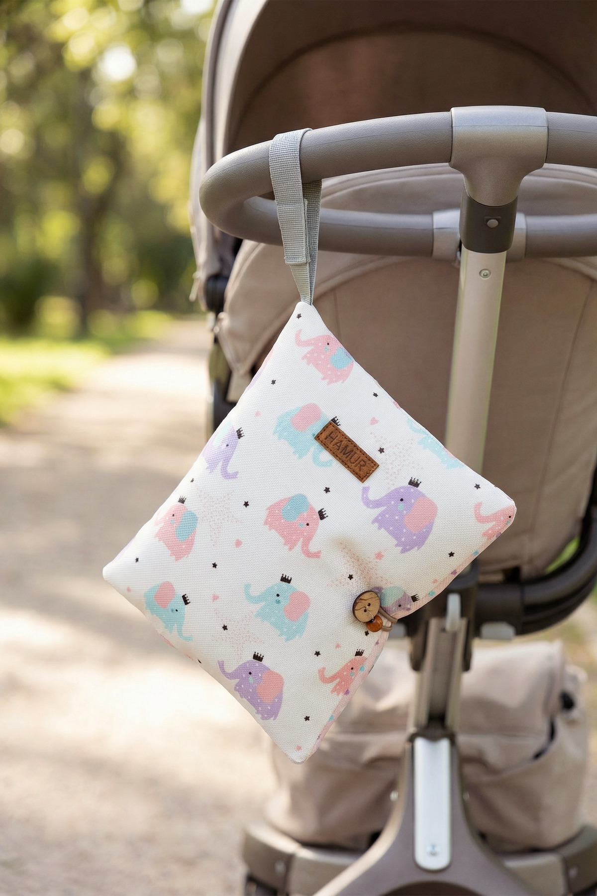 HAMUR Anne Bebek Bakım Çantası Yenidoğan Alt Açma Değiştirme Düzenleyici Çantası Organizer Elephant fotoğrafı 2 (önizleme)