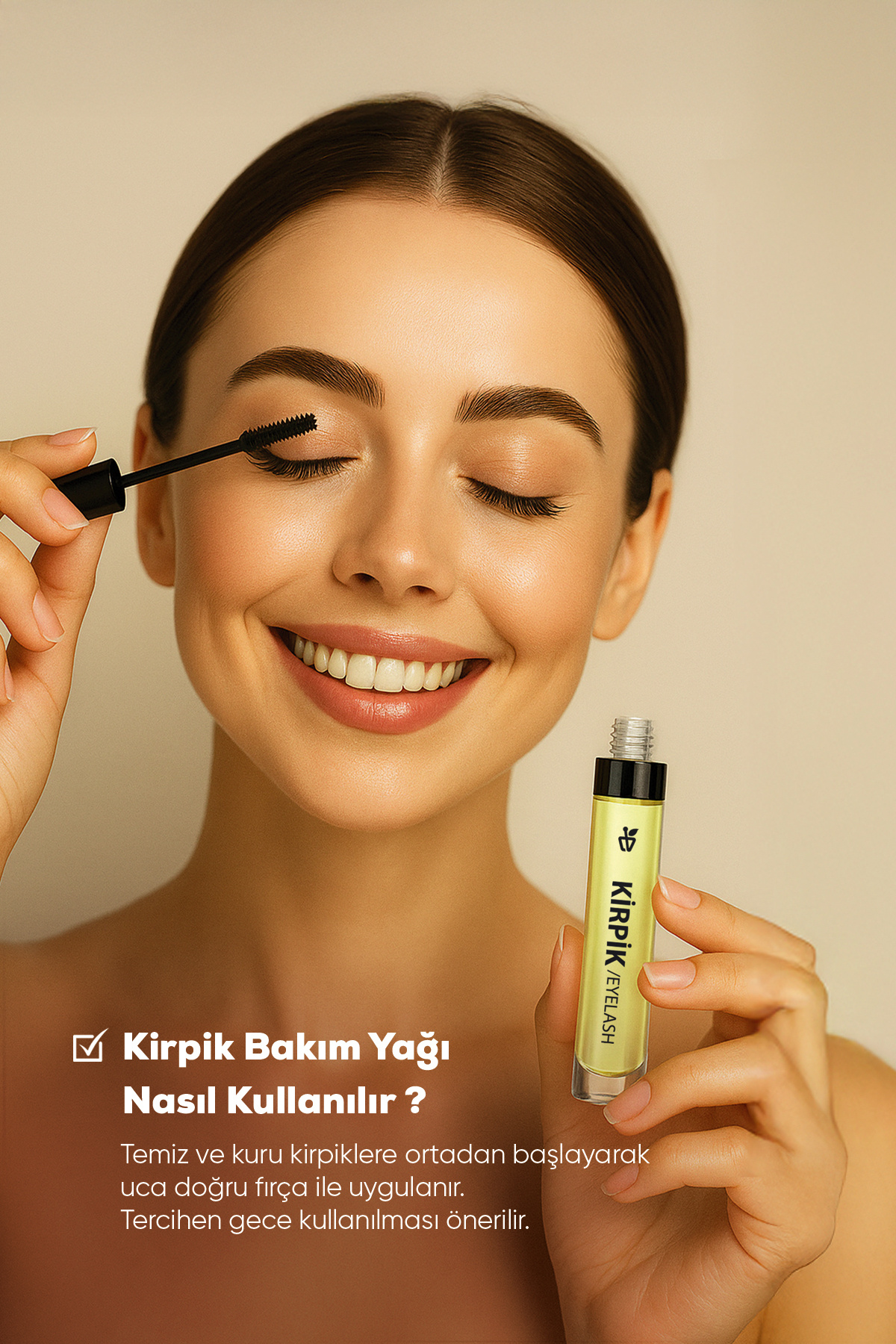 Kaş Kirpik Bakım Yağı 20 ml Organik Argan Yağlı & Doğal E Vitaminli — 700 14 103 — تصویر 3 از 6