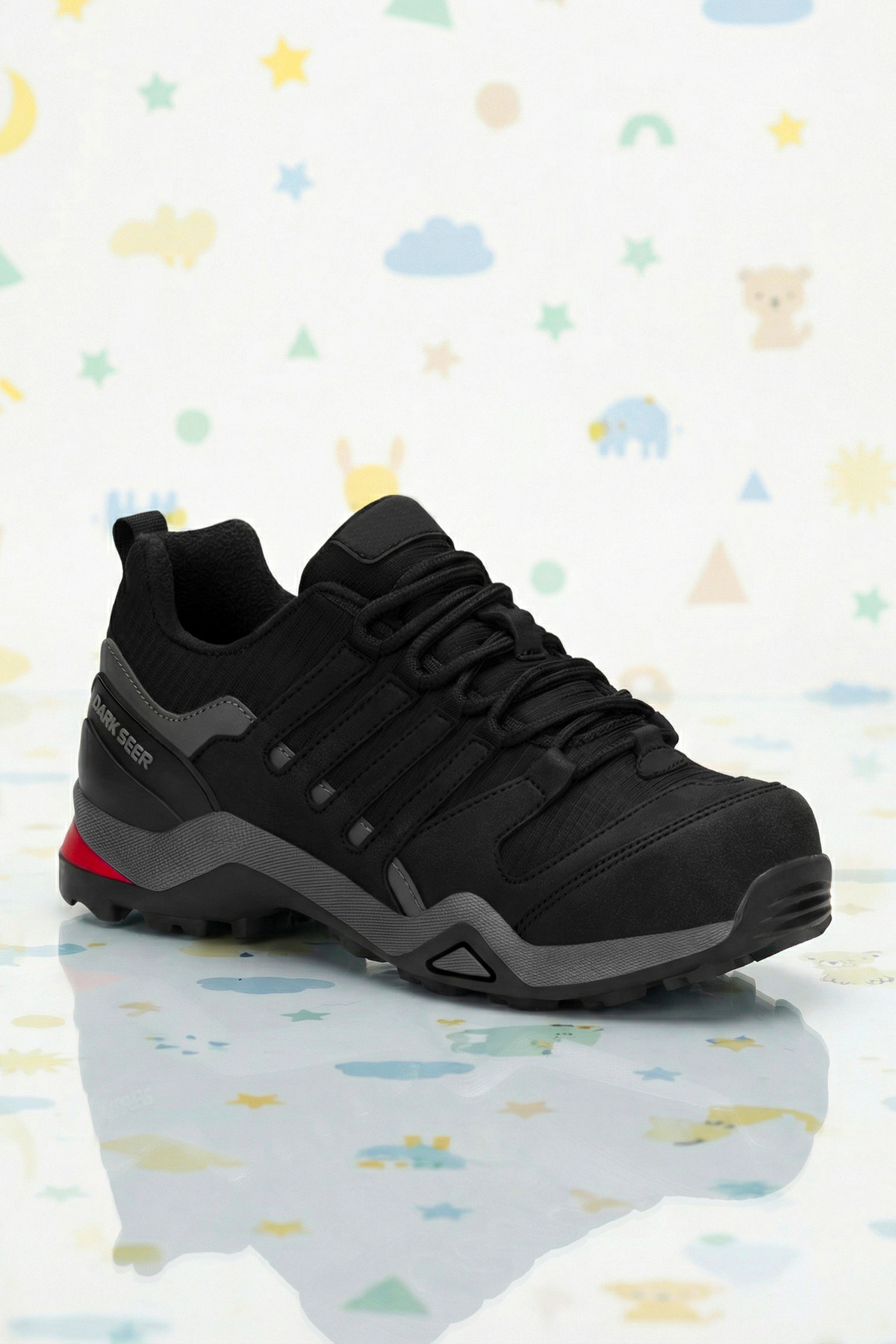 DARK SEER Kids DS Montana Siyah Kısa Çocuk Outdoor Trekking Günlük Bot