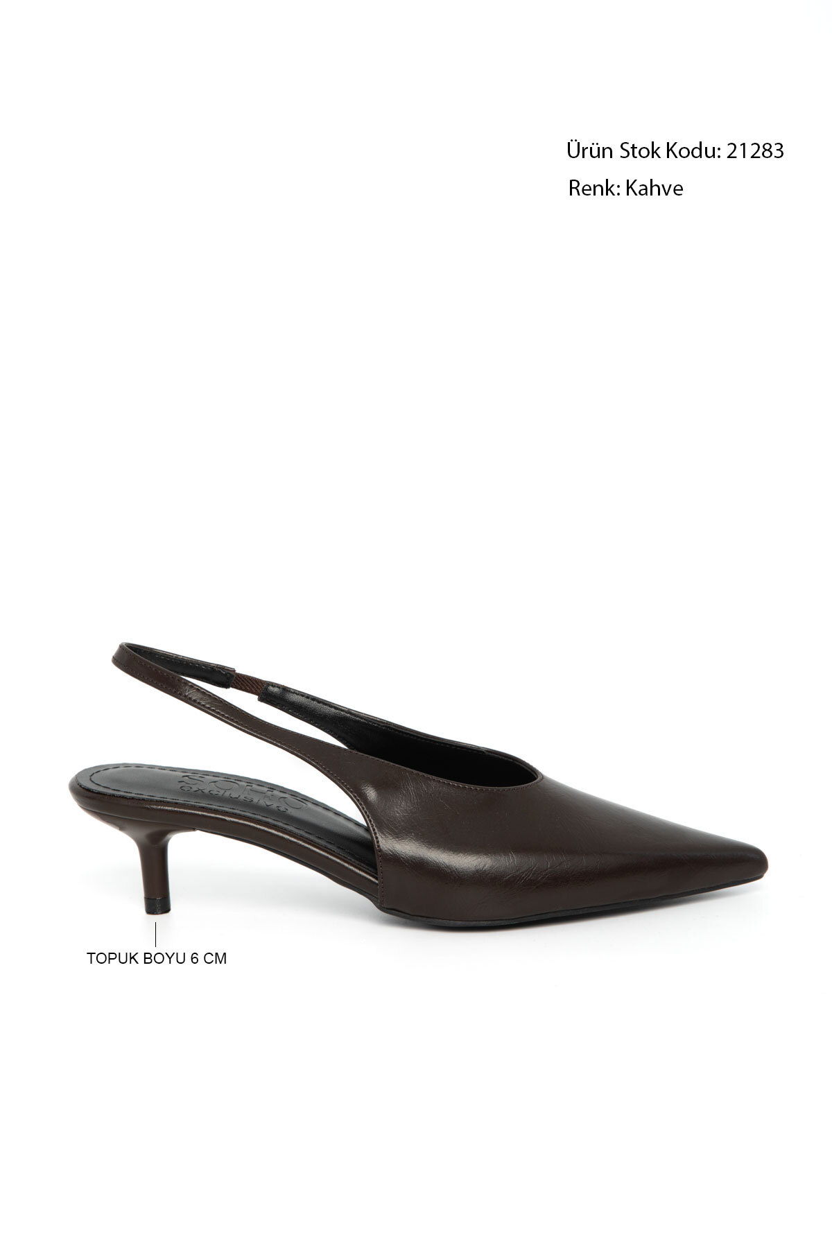 SOHO  Kahve Kadın Klasik Topuklu Ayakkabı 21283 - Görsel 5