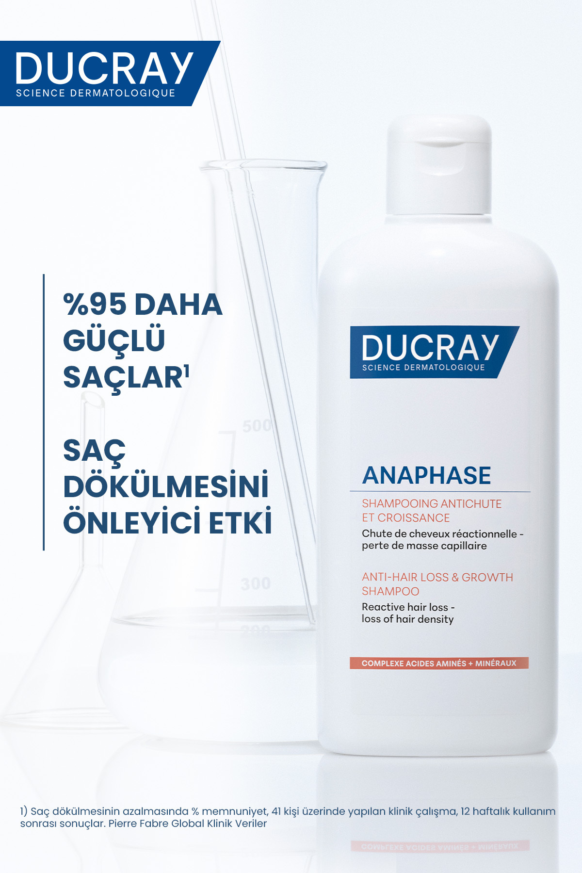 Anaphase Reactive Dönemsel Saç Dökülmesi ve Yoğunluk Kaybı Yaşayan Saçlar İçin Şampuan 400 ml — 95666 — تصویر 3 از 8