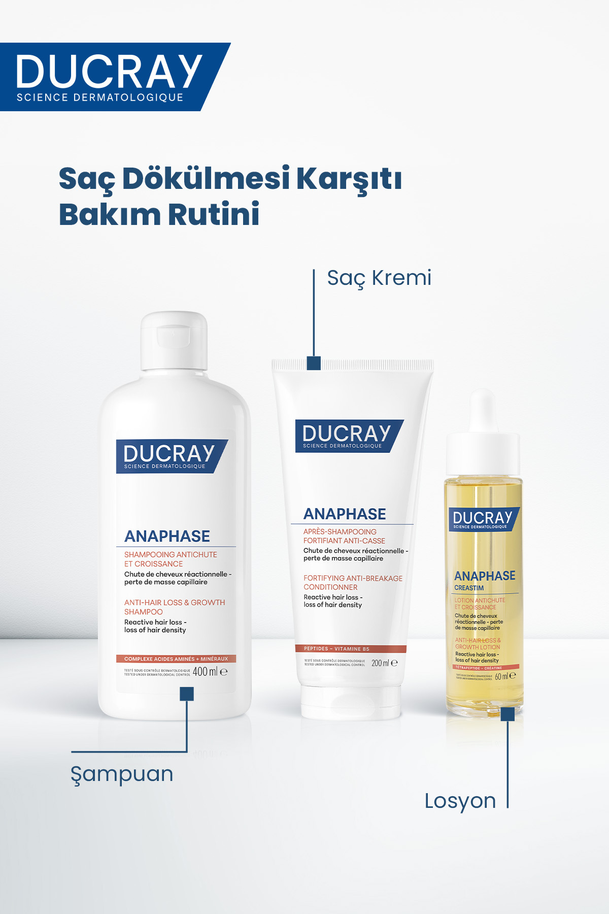 Anaphase Reactive Dönemsel Saç Dökülmesi ve Yoğunluk Kaybı Yaşayan Saçlar İçin Şampuan 400 ml — 95666 — تصویر 8 از 8
