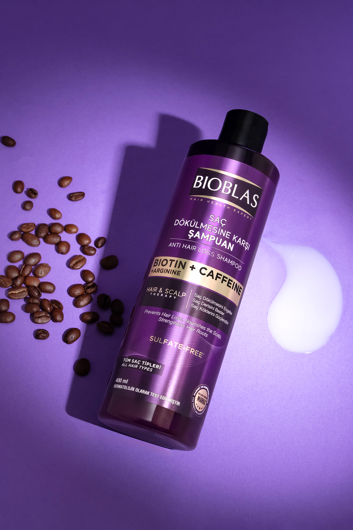 Biotin & Kafein Saç Dökülmesine Karşı Şampuan 3 x 400 Ml — B10322 — تصویر 3 از 5