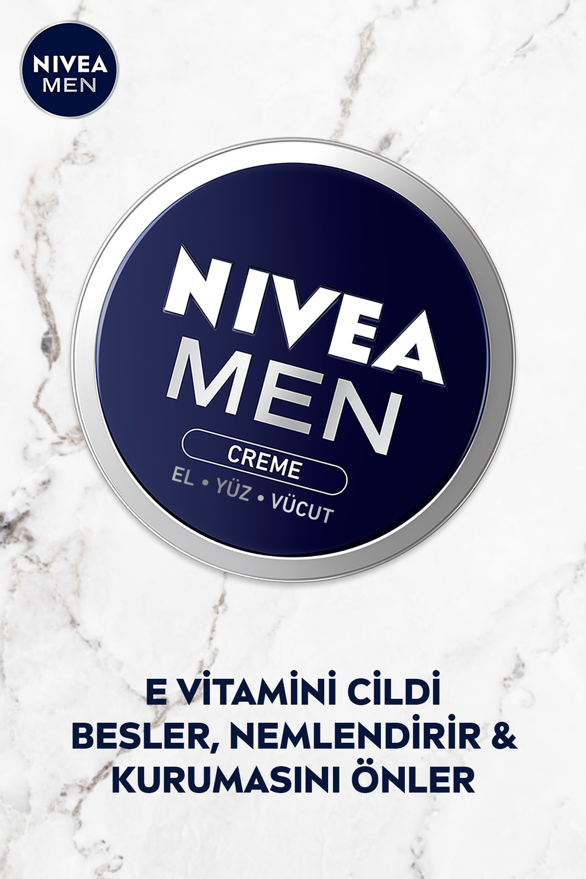 MEN Erkek Creme Nemlendirici Bakım Kremi 30 ml,Yüz,El,Vücut İçin,E Vitamini,Ferah Koku — 70845 — تصویر 6 از 7