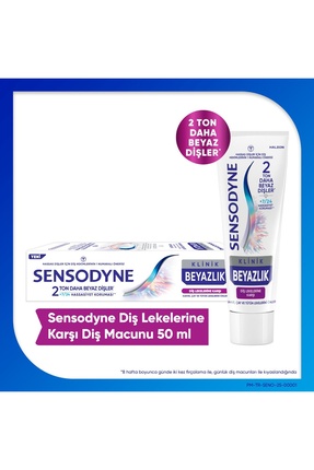 Sensodyne Klinik Beyazlık Güçlü Diş Minesi 75 Ml ve Çay Kahve Tütün Lekelerin...
