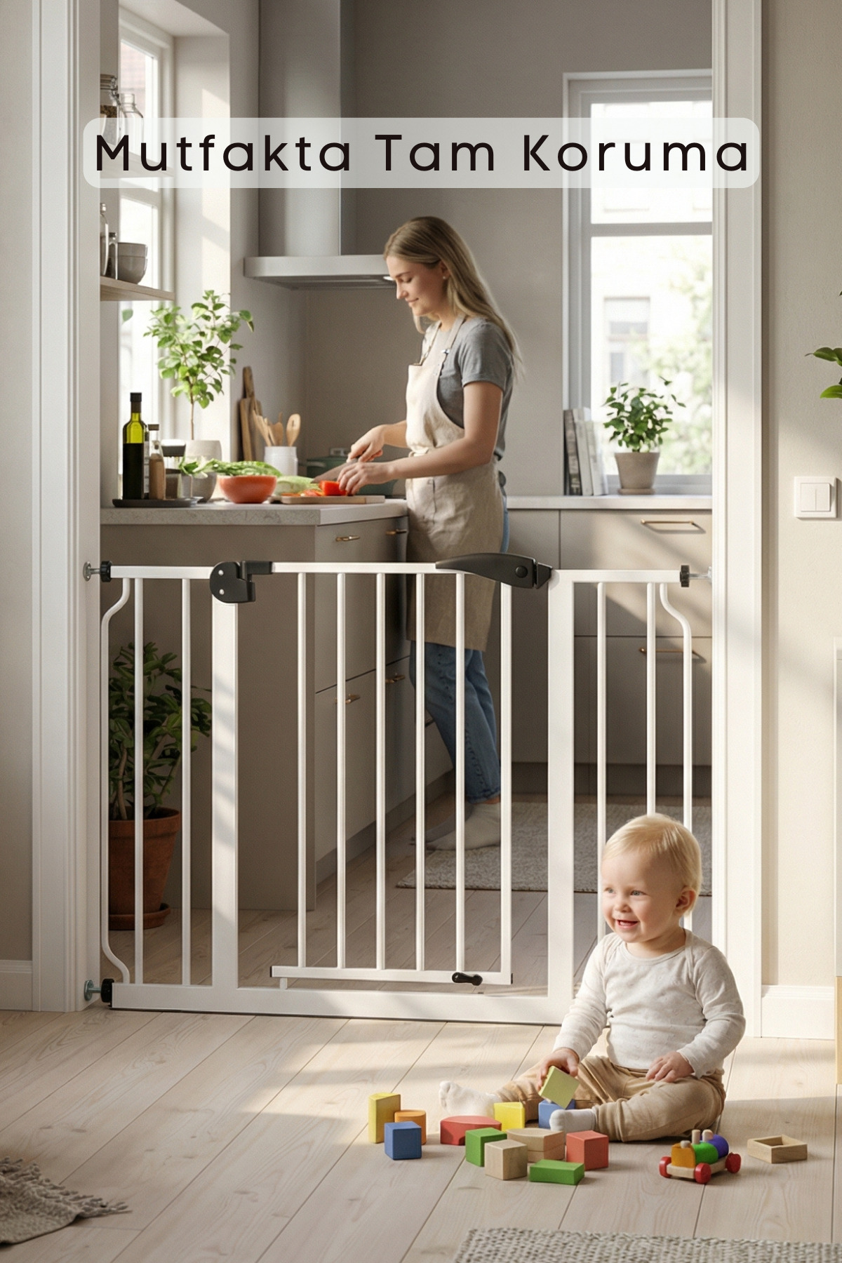 Kiwi Be Safe Bebek Güvenlik Kapısı 75-85 cm Aralığı için Uygun - Çocuk Emniyet Kapısı fotoğrafı 7 (önizleme)