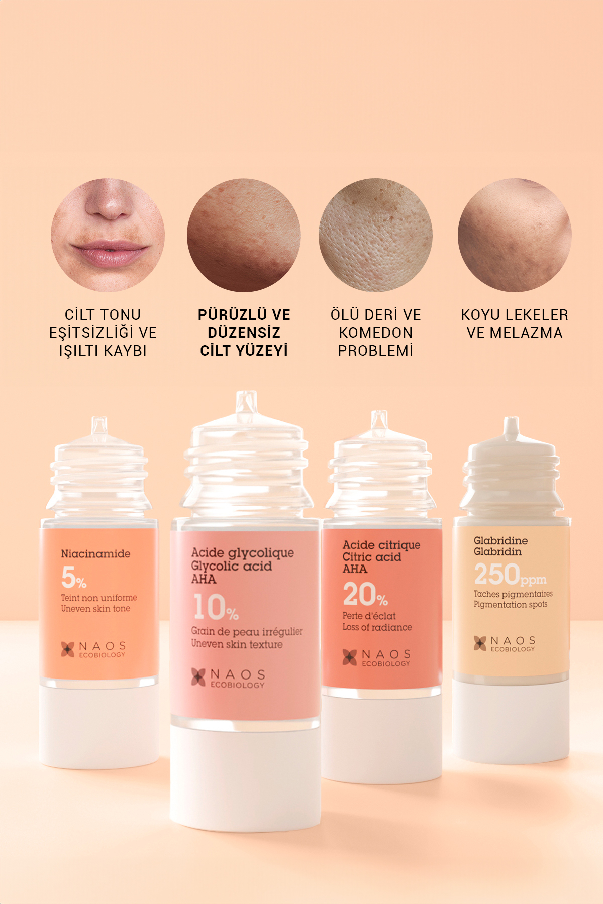 Pure Active Glikolik Asit %10 Aha Peeling Cilt Yenileme Etkili Saf Konsantre Cilt Bakım Serumu 15 ml — 7777200020352 — تصویر 4 از 9