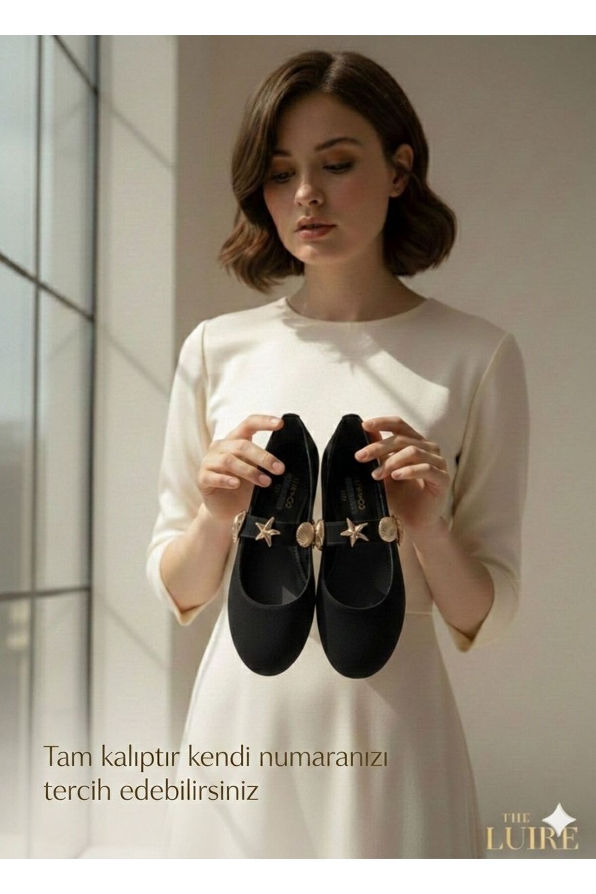 İncimoda  Kadın Hafızalı Tabanlı Yuvarlak Burun Ortopedik Babet