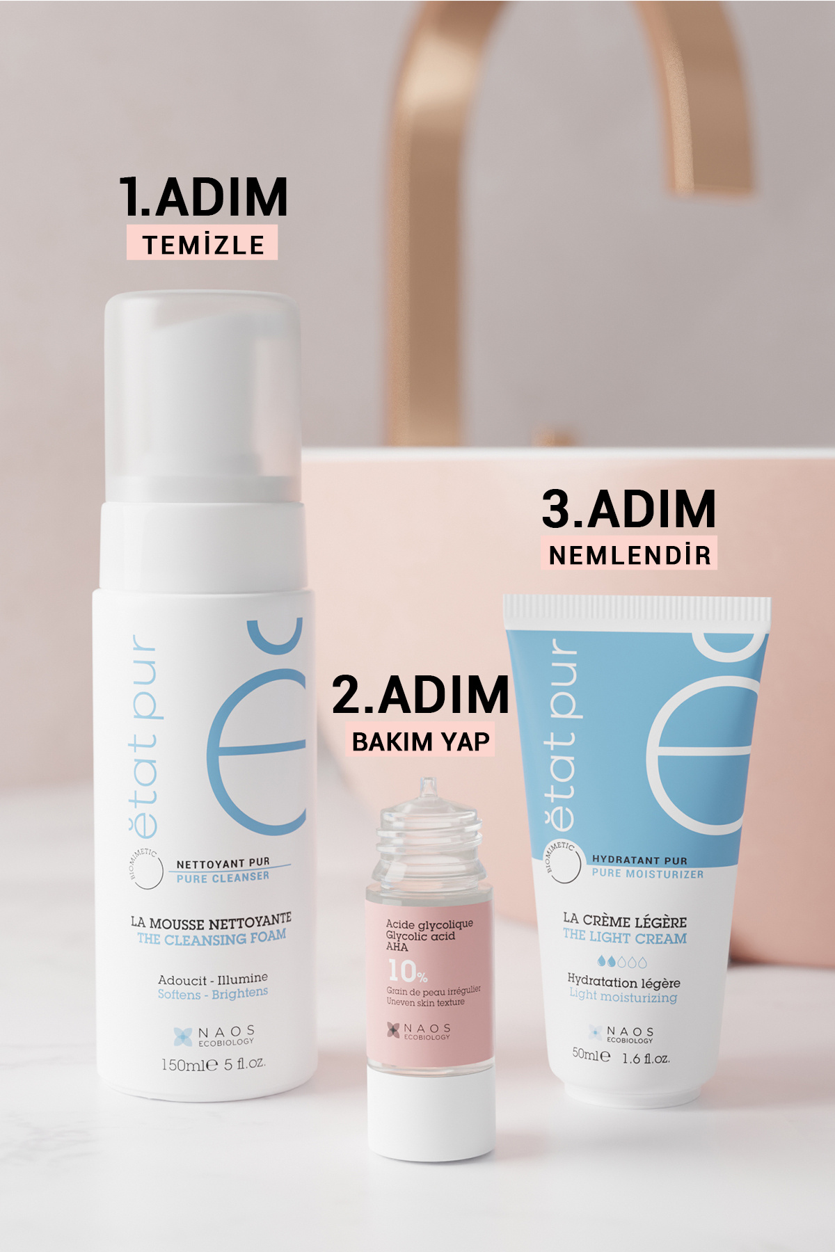 Pure Active Glikolik Asit %10 Aha Peeling Cilt Yenileme Etkili Saf Konsantre Cilt Bakım Serumu 15 ml — 7777200020352 — تصویر 3 از 9