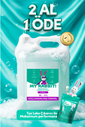 My Rabbit! Sıvı Çamaşır Deterjanı Leke Çıkartıcı Konsantre Formül, Derin Temi...