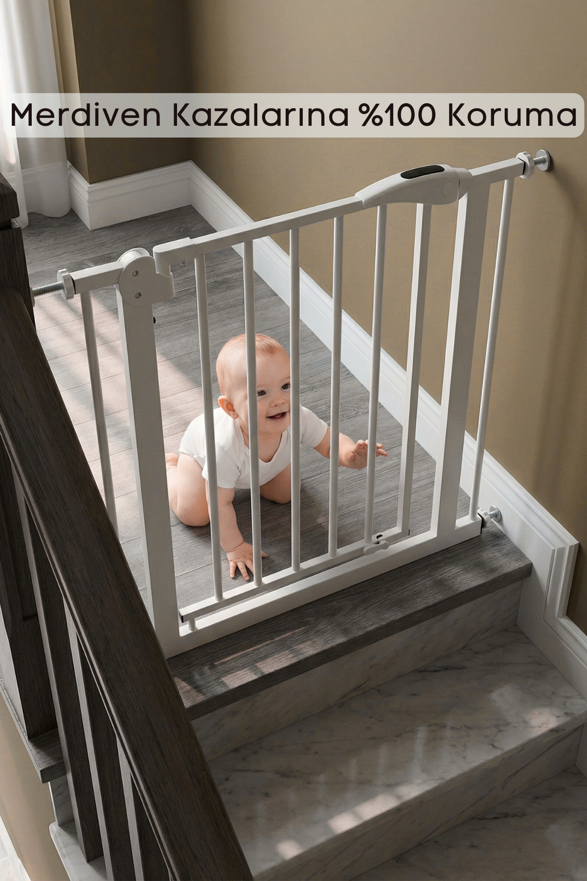 Kiwi Be Safe Bebek Güvenlik Kapısı 75-85 cm Aralığı için Uygun - Çocuk Emniyet Kapısı fotoğrafı 5 (önizleme)