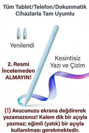 Fibaks Dokunmatik Kalem Tüm Cihazlara Uyumlu Tablet Kalemi Telefon Android Wi...