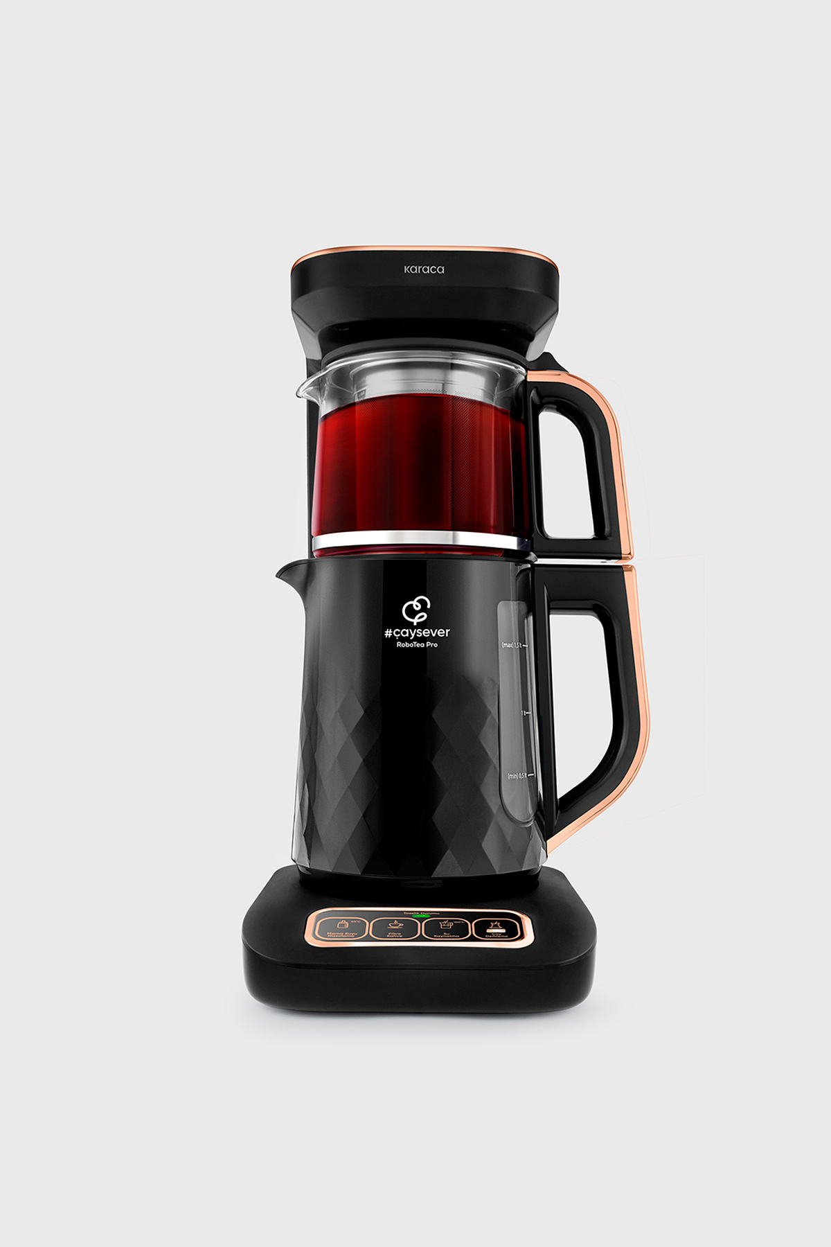 Robotea Pro Quartz 4 in 1 Talking Tea Maker Black Copper