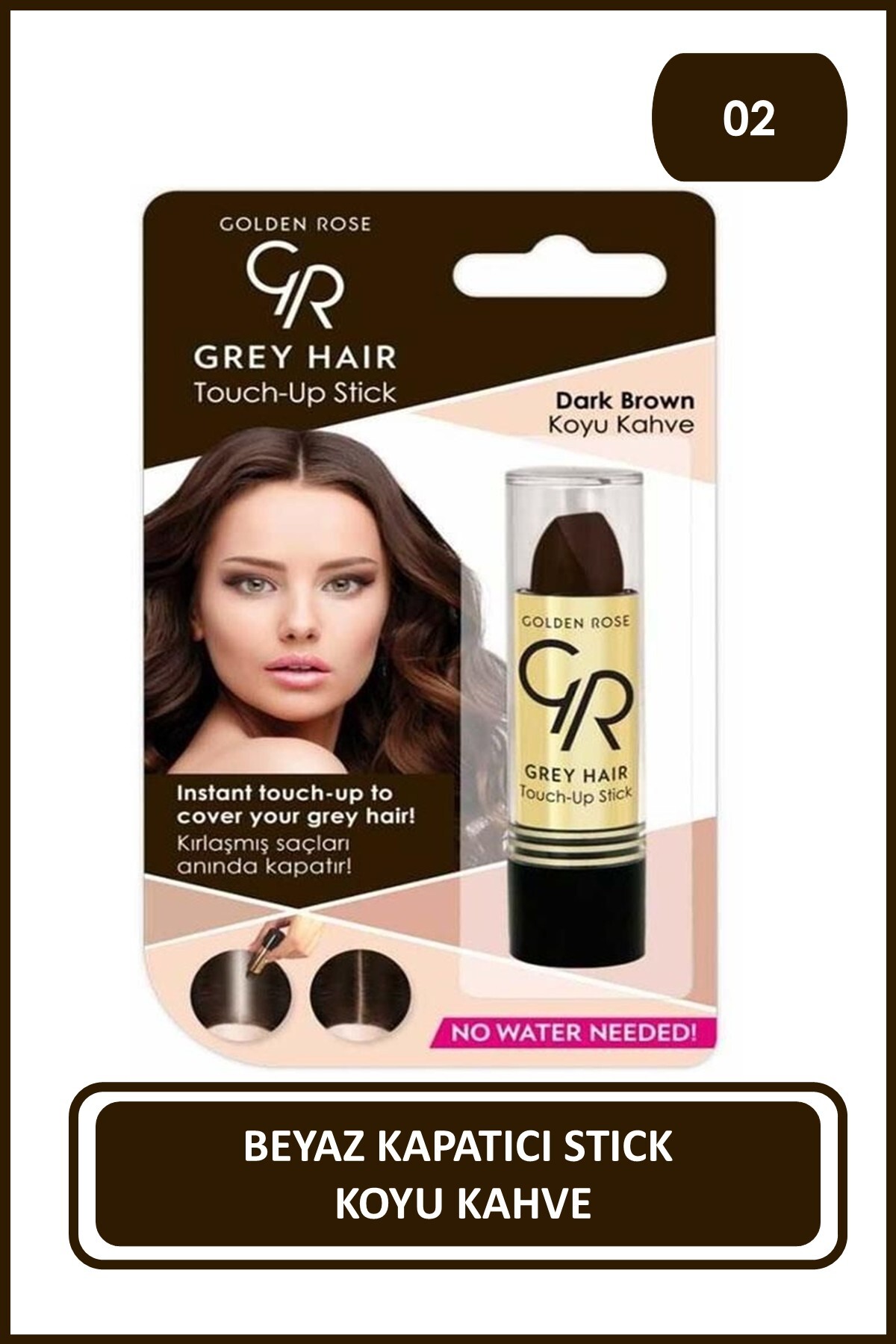 Grey Haır Dark Brow Koyu Kahve — قهوه‌ای RGHT — تصویر 1 از 3