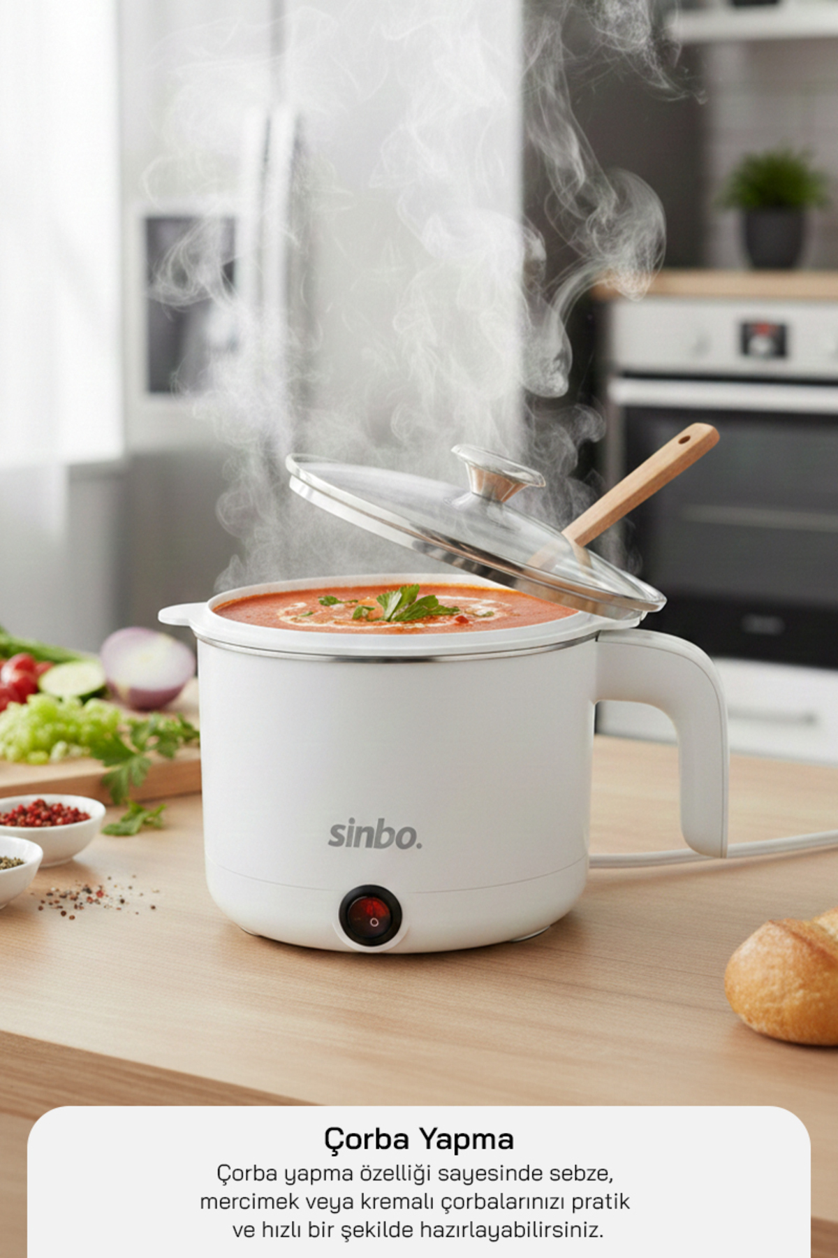 Sinbo Sco-5043 Çok Fonksiyonlu Buharlı Pişirici*12 Adet fotoğrafı 5 (önizleme)