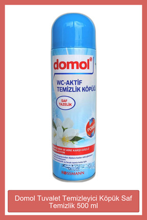 Domol Tuvalet Temizleyici Köpük Saf Temizlik 500 ml ..