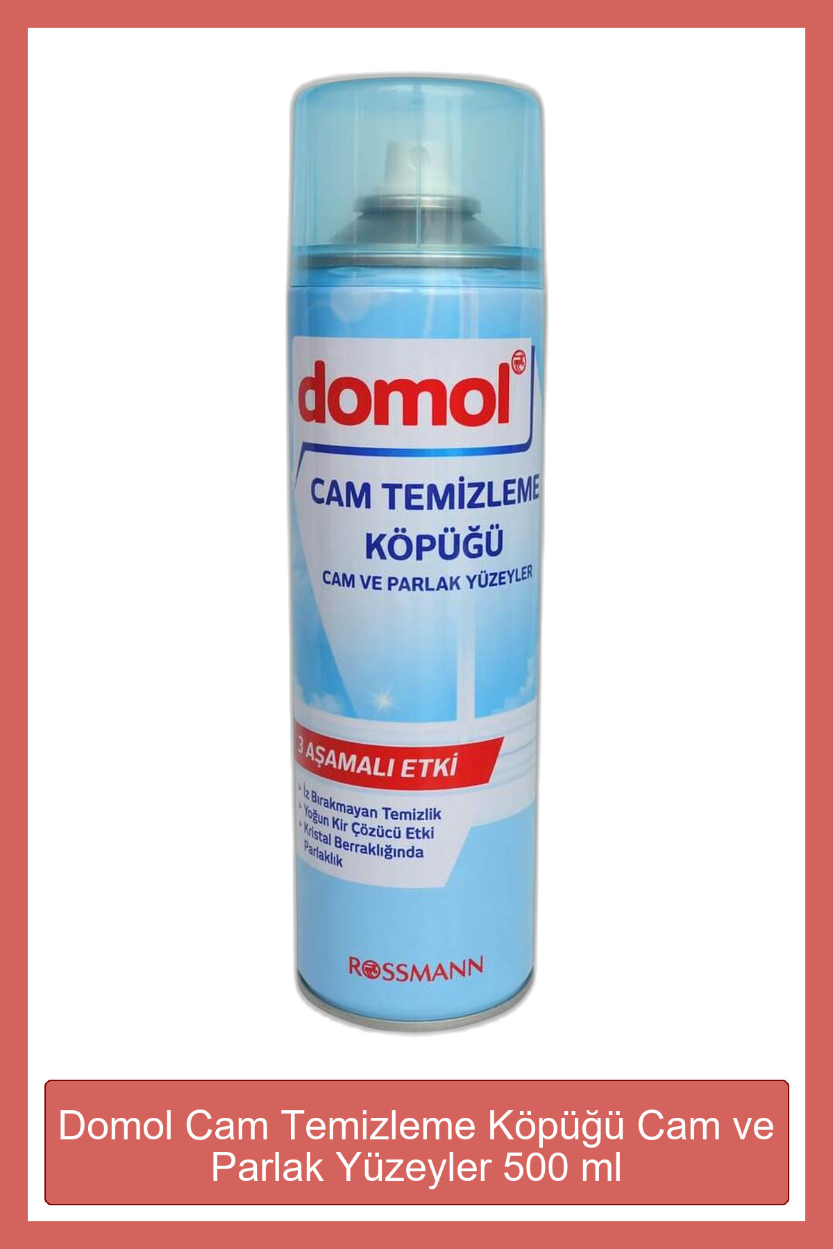 Domol Cam Temizleme Köpüğü Cam Ve Parlak Yüzeyler 500 Ml - Fiyatı, Yorumları