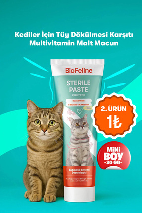 BioFeline Tüy ve Sindirim Hassasiyeti Azaltıcı Kısır Kediler İçin Multivitami...