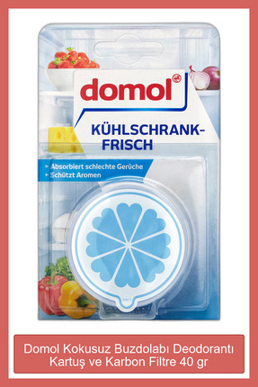 Domol Kokusuz Buzdolabı Deodorantı Kartuş Ve Karbon Filtre 40 gr.
