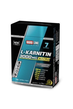 Hardline L-karnitin Matrix 3000 Mg 7 Ampul Limon Aromalı Enerji Güç Takviye P...