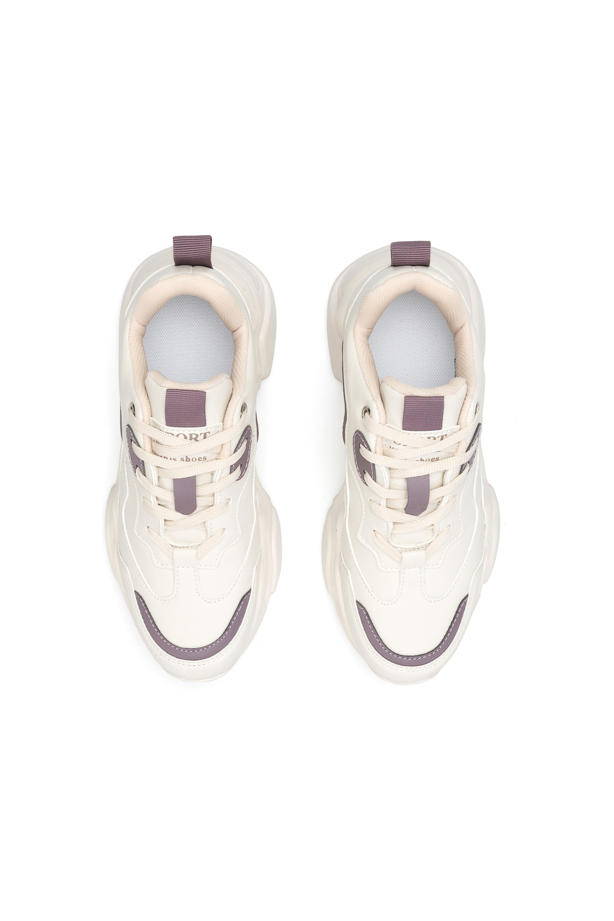 Dark Seer  DS.PMD239K2110 Bej Mor Kadın Sneaker Günlük Spor Ayakkabı - Görsel 19