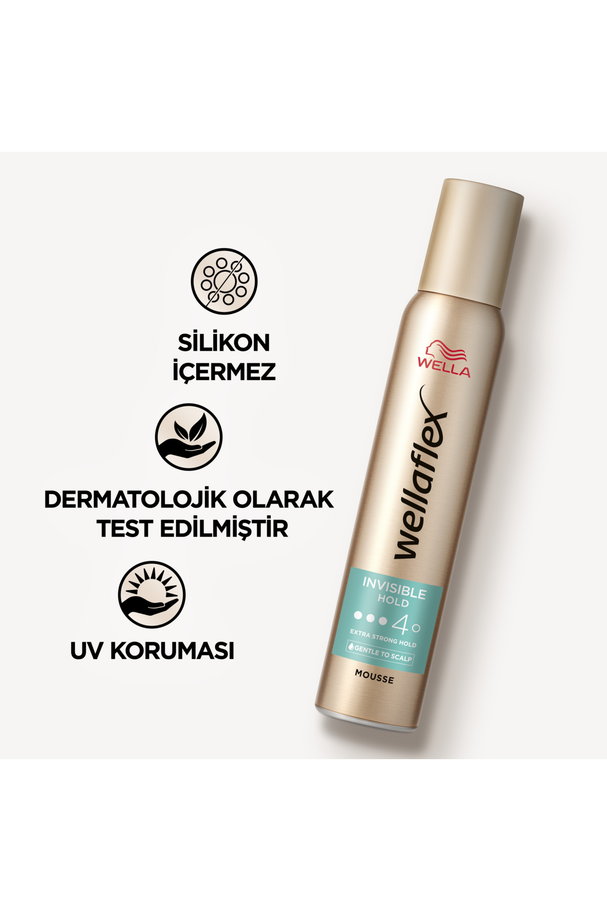 Wellaflex Invisible Hold Görünmez Tutuş Sağlayan Saç Köpüğü EXtra Strong Hold 200 ML - 4/5 Hold — 4056800114733 — تصویر 6 از 8
