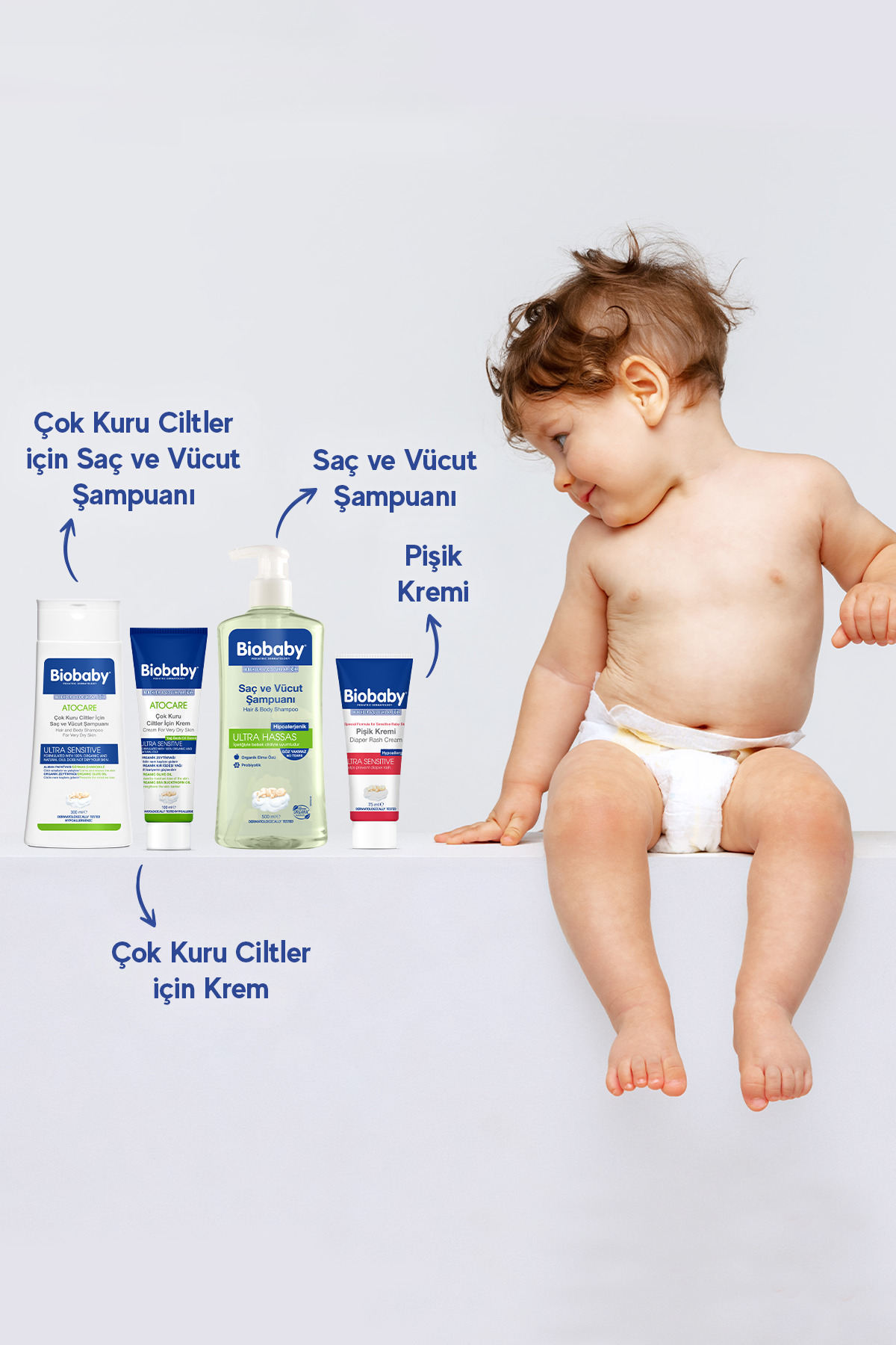 Biobaby Çok Kuru Ciltler Saç Ve Vücut Şampuanı 300 ml - Organik Zeytin Yağı Alman Papatyası Atopik Ciltler fotoğrafı 7 (önizleme)