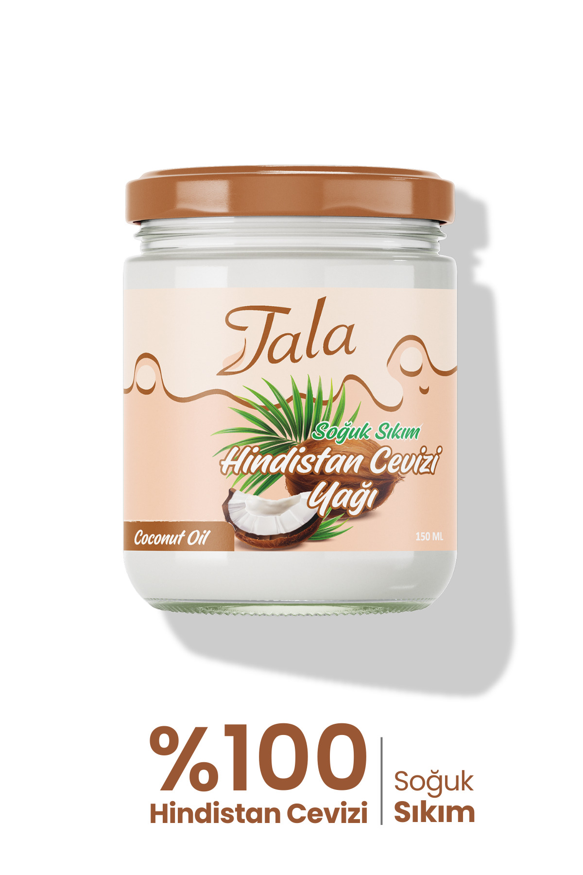 Tala Hindistan Cevizi Yağı %100 Saf ve Doğal Soğuk Sıkım 150 Ml — hindistancevizi