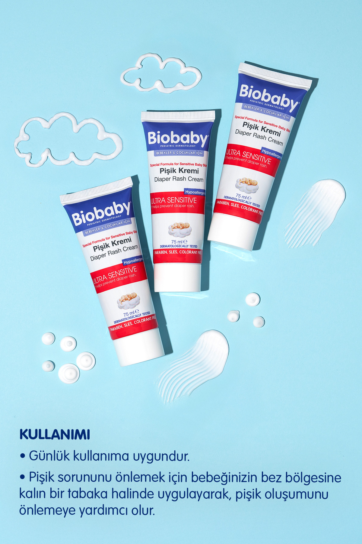 Biobaby Bebek Pişik Kremi %40 Çinko 75 gr - Organik Kır Iğdesi Yağı Ve Zeytinyağı Içerir fotoğrafı 4 (önizleme)