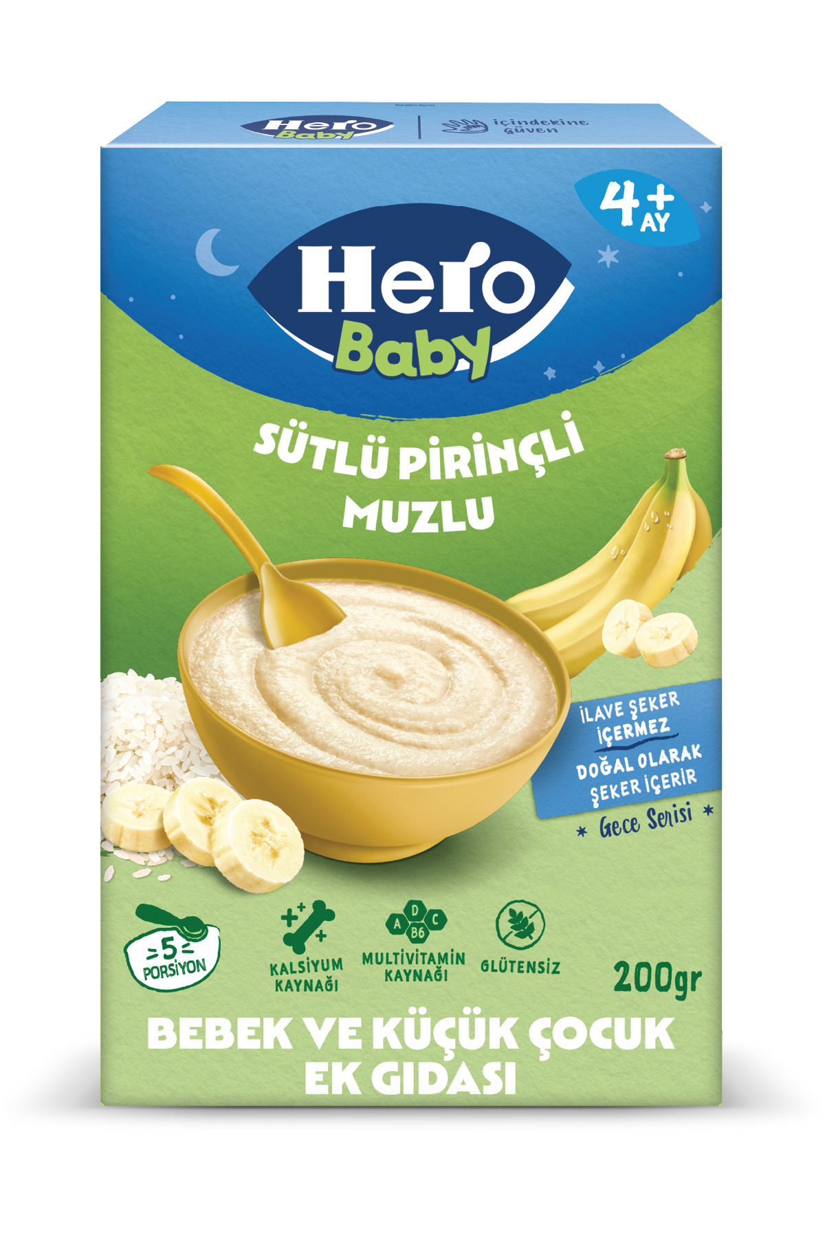 Hero Baby Sütlü Muzlu Pirinçli 200g x3 fotoğrafı 2 (önizleme)