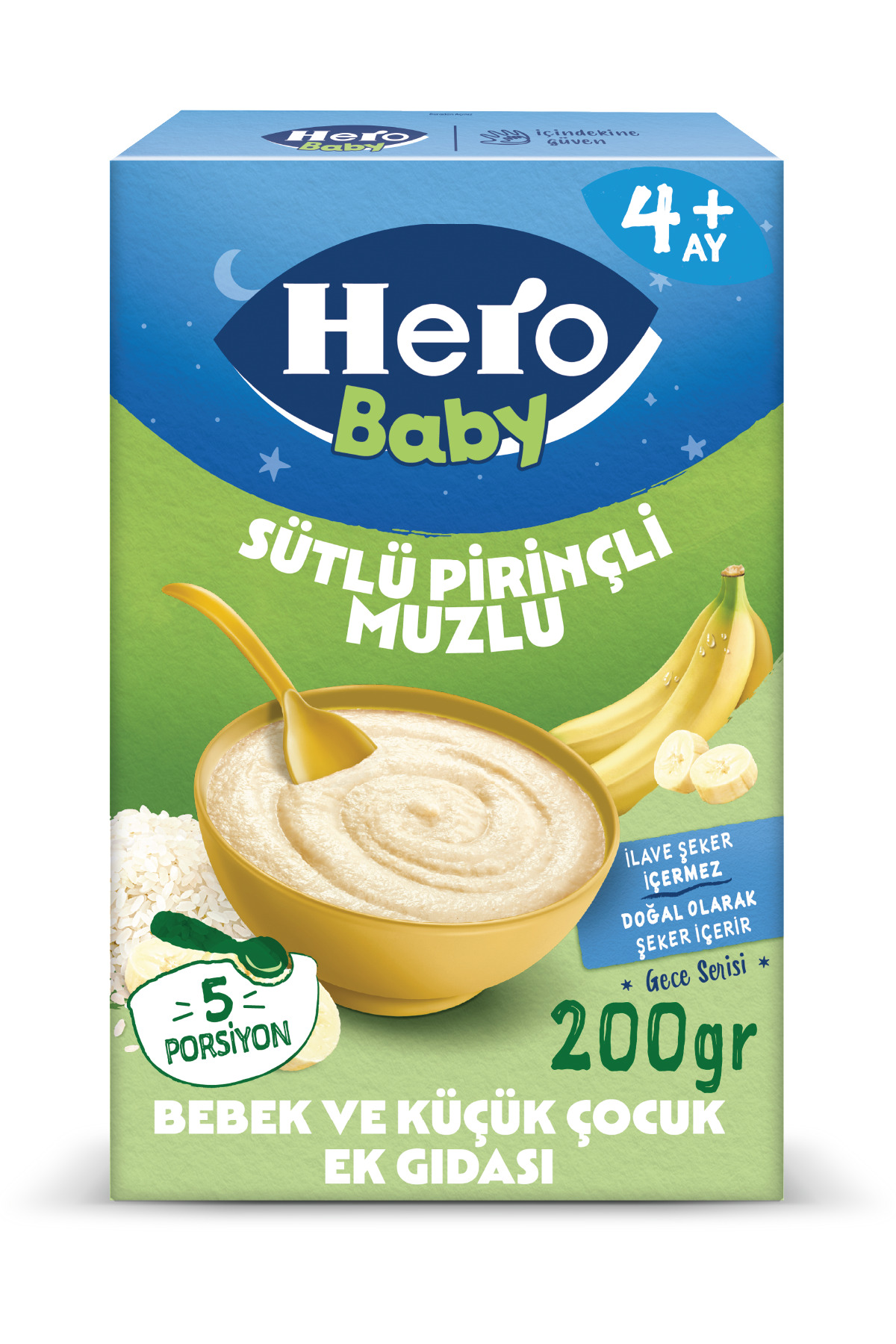 Hero Baby Sütlü Muzlu Pirinçli 200g x3 fotoğrafı 3 (önizleme)