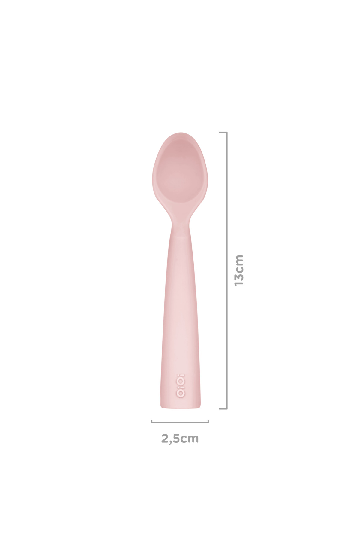 OiOi Vakum Tabanlı Silikon Tabak - Nam Nam Kaşık 2'li Set - Pembe fotoğrafı 4 (önizleme)