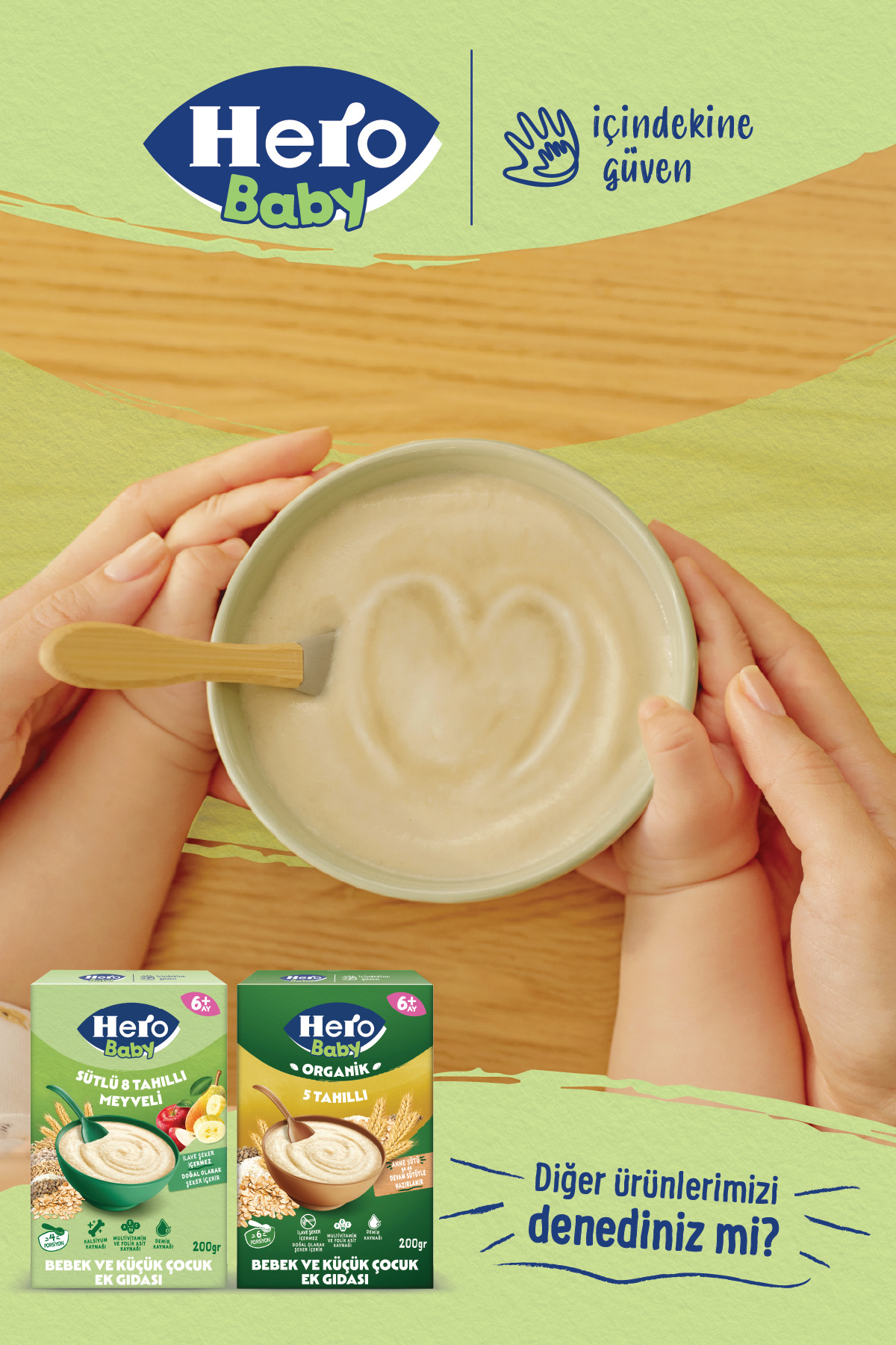 Hero Baby Sütlü Muzlu Pirinçli 200g x3 fotoğrafı 7 (önizleme)