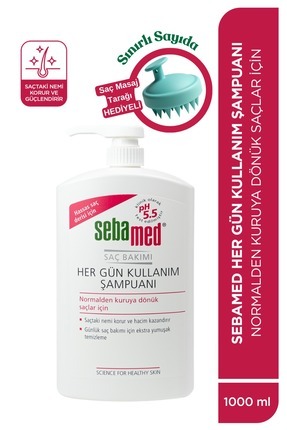 Sebamed Her Gün Kullanım Hassas Saçlar İçin Günlük Saç Bakım Şampuanı 1000ml ...