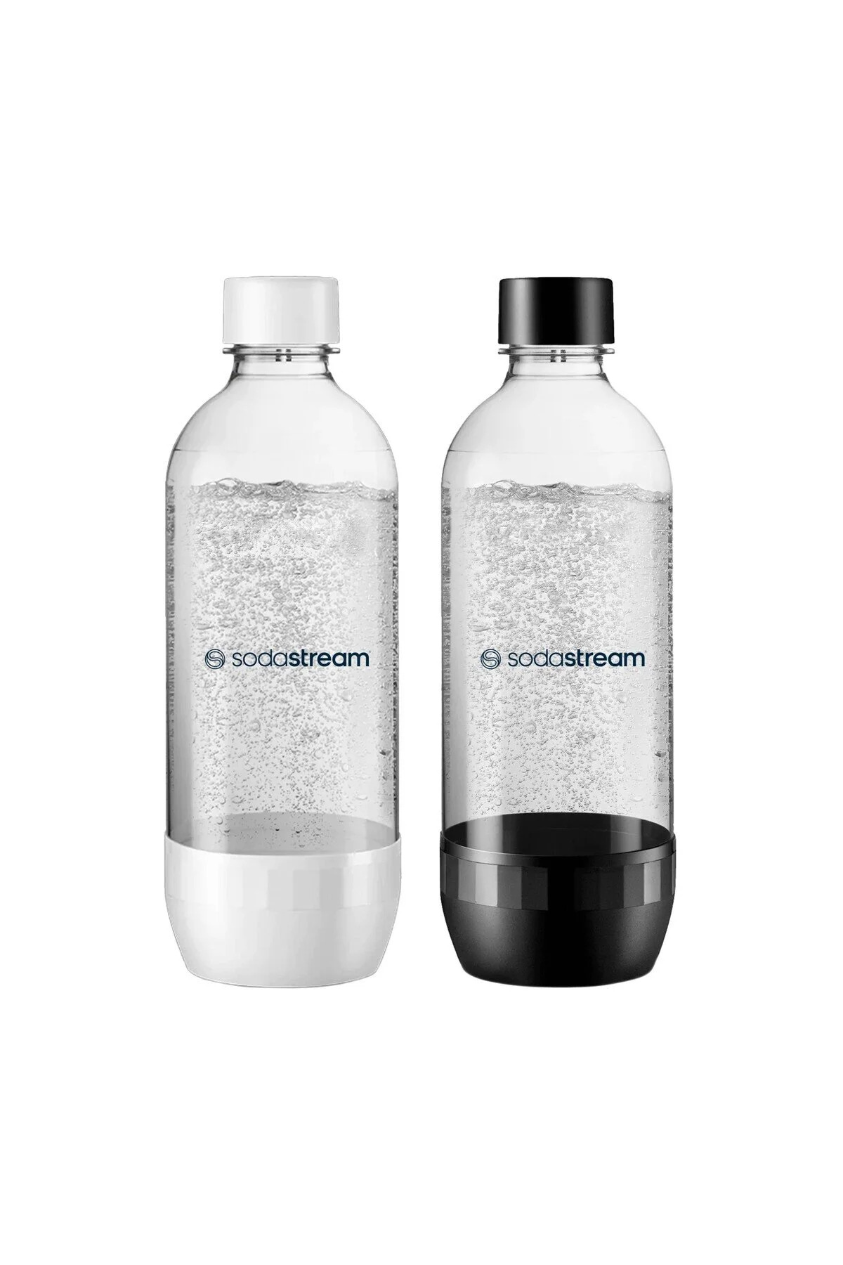 sodastream Set 2 Sticle Carbonatare, Kunststoff, 1L, Alb / Negru