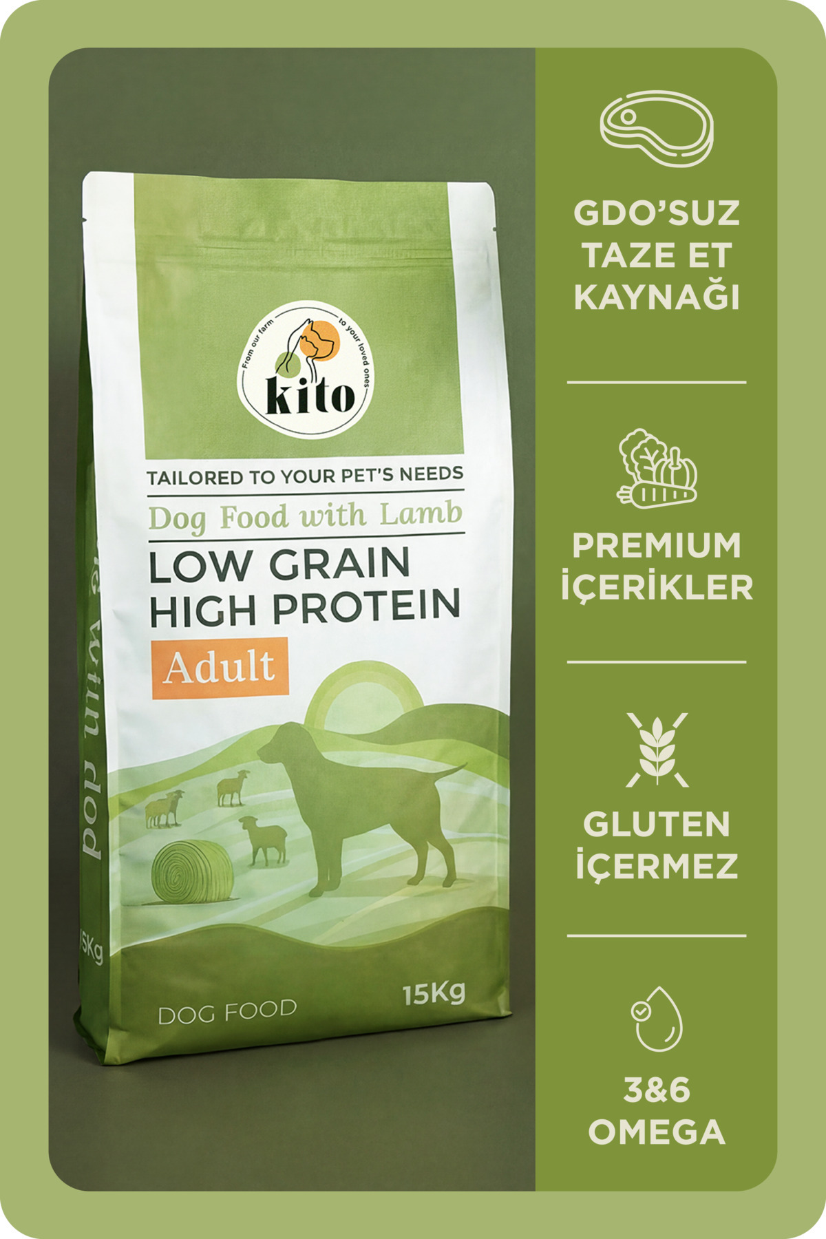 Kito Köpek Maması 15 kg Yetişkin Kuzu Etli Yorumları