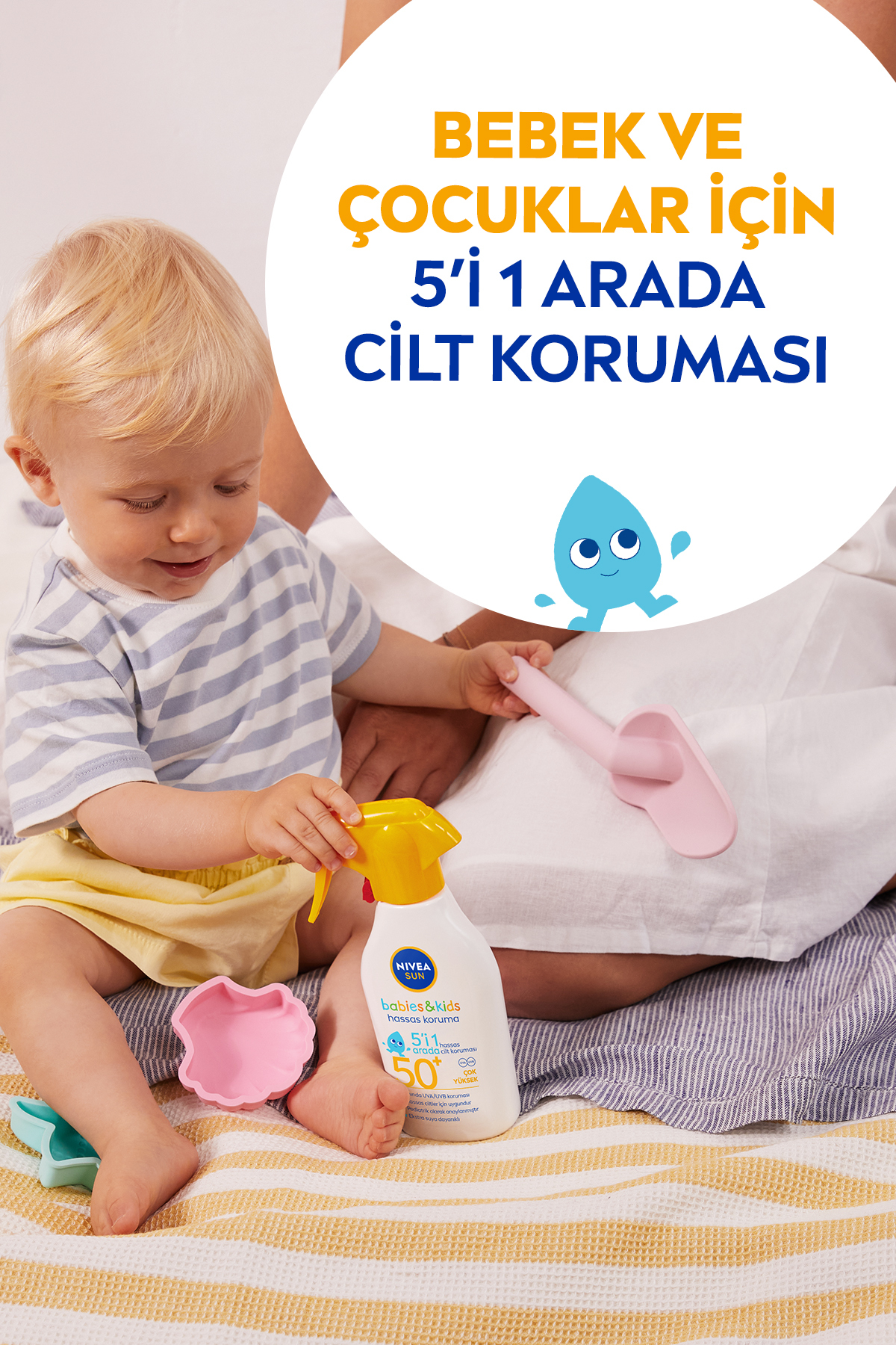 NIVEA SUN SPF50+Çocuk,Bebek İçin Çok Yüksek Korumalı Güneş Spreyi 250 ml,Hassas Cilde Özel,Parfüm İçermez fotoğrafı 4 (önizleme)