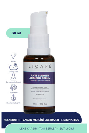 Licape Leke Karşıtı Cilt Tonu Dengeleyici %2 Arbutin Serumu