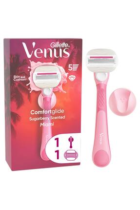 Gillette Venus ComfortGlide Sugarberry Kokulu Miami Kadın 5 Bıçaklı Tıraş Mak...