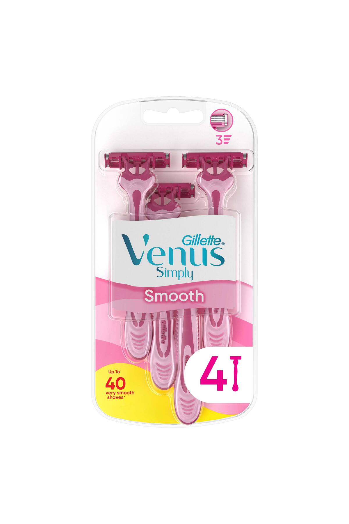 Gillette Venus Simply Venus 3 Kullan At Tıraş Bıçağı 4 Adet - Fiyatı, Yorumları