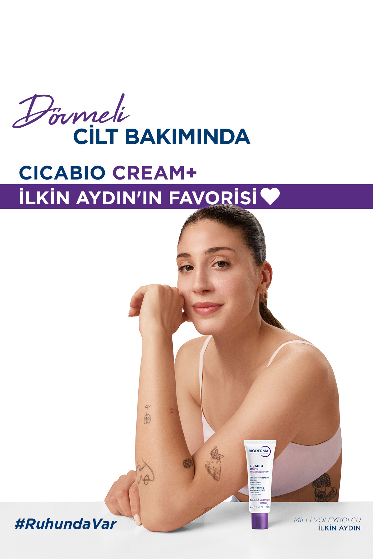 Bioderma Cicabio Cream+ Leke Önleyici SPF50+ Güneş Koruyuculu Bebek&Çocuk,Yetişkin Onarıcı Bakım Kremi 40ml fotoğrafı 2 (önizleme)