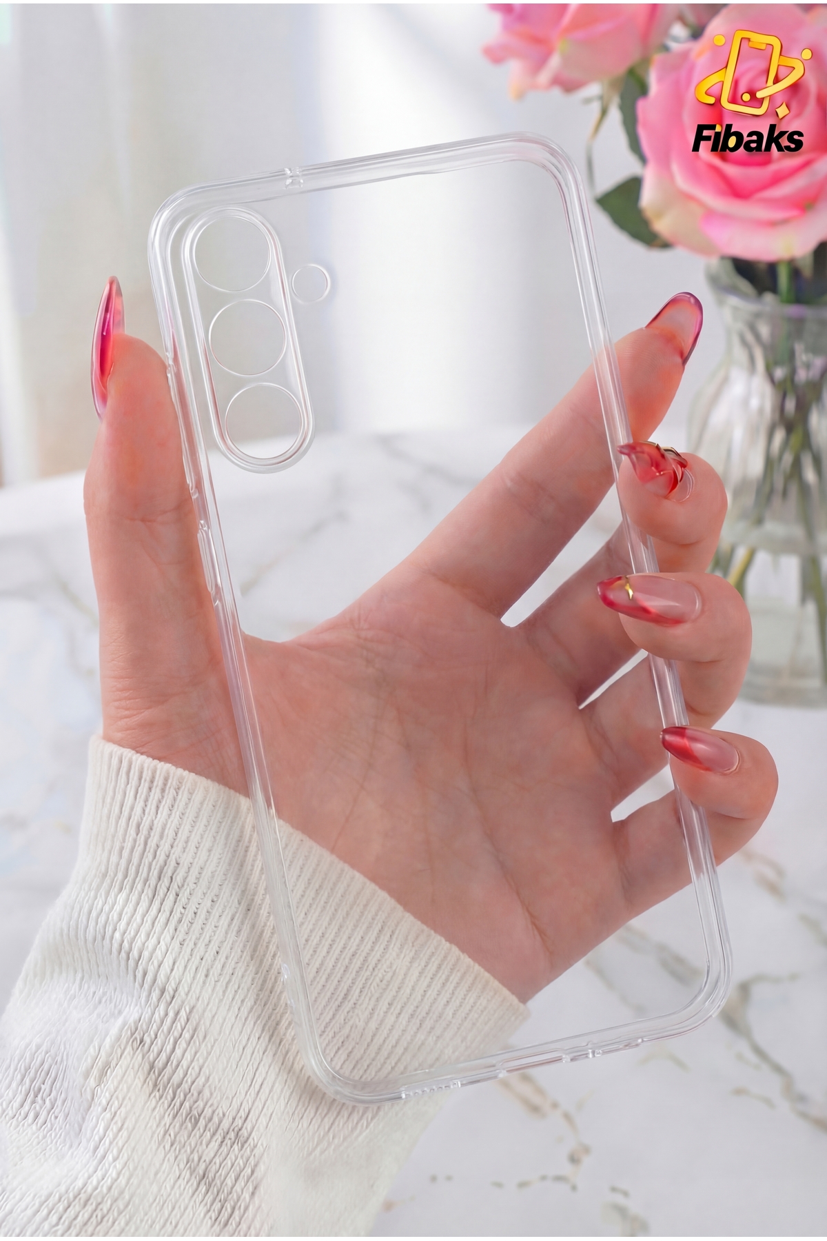 Galaxy A34 Case Camera Shielded Colorless Transparent Flexible Silicone Cover