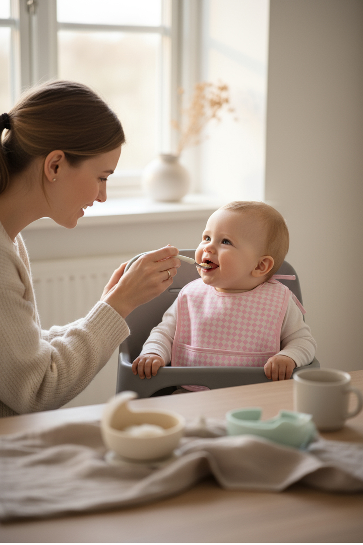 HAMUR Proof 3'lü Sıvı Su Geçirmez Bebek Mama Önlüğü Ağız Silme Mendili Bağlamalı 3 Prç PembeGrup 6-24 Ay fotoğrafı 5 (önizleme)