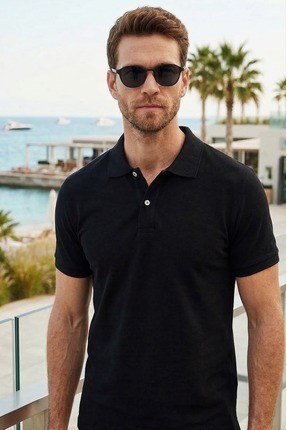 Tudors Erkek Slim Fit Dar Kesim Pamuklu Yumuşak Doku Nefes Alan Kumaş Kıvrılm...