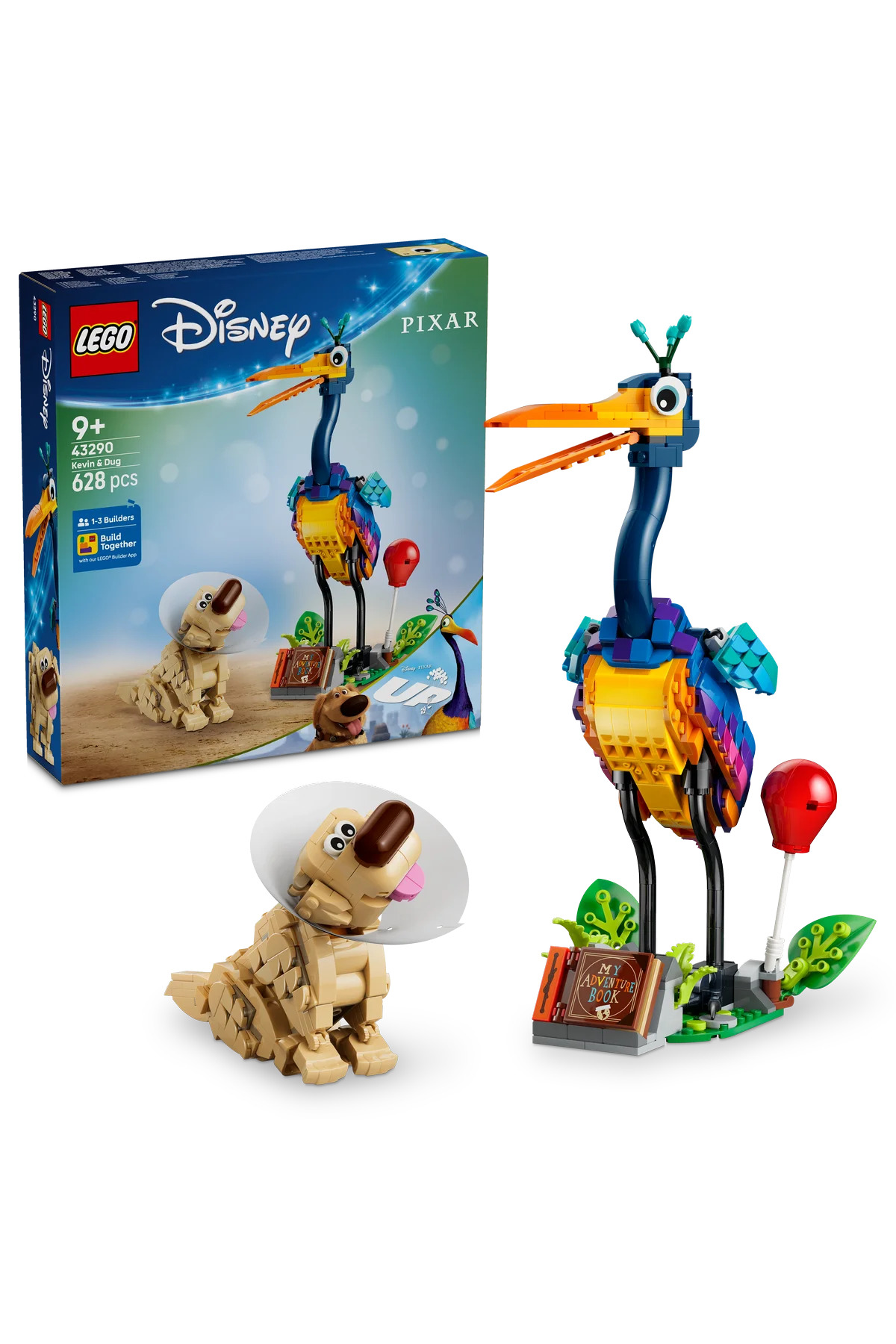 ® ∇ Disney and Pixar Kevin and Dug 43290 - 9+ Creative Toy Making Set (628 Pieces)